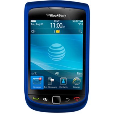 Blackberry Compatible Premium Rubberized SnapOn Cover - Dark Blue 11017NZ