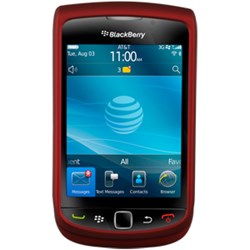 Blackberry Compatible Premium Rubberized SnapOn Cover - Red  11020NZ