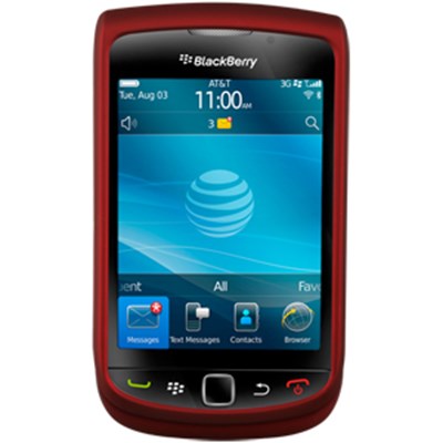 Blackberry Compatible Premium Rubberized SnapOn Cover - Red  11020NZ