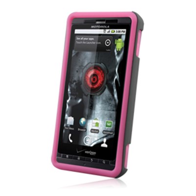 Motorola Compatible Naztech Vertex Hard and Soft Cover - Pink  11071NZ