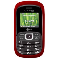 LG Compatible Premium Rubberized SnapOn Cover - Red  11140NZ