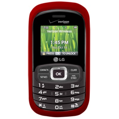 LG Compatible Premium Rubberized SnapOn Cover - Red  11140NZ