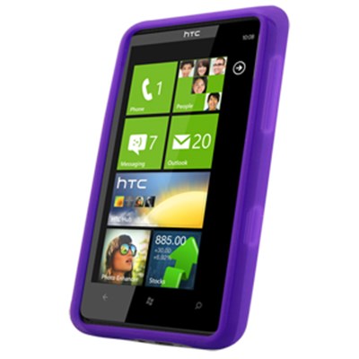 HTC Compatible Naztech Silicone Cover - Translucent Dark Purple  11169NZ