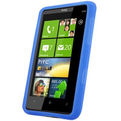 HTC Compatible Naztech Silicone Cover - Translucent Blue