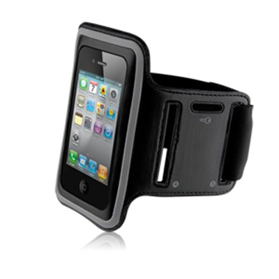 Naztech Sports Armband - Black and Silver  11177NZ