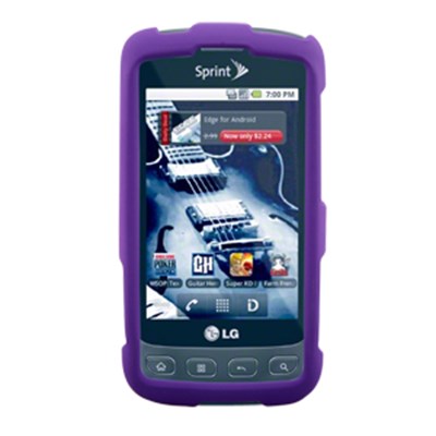 LG Compatible Naztech Premium Rubberized SnapOn Cover - Purple  11190NZ