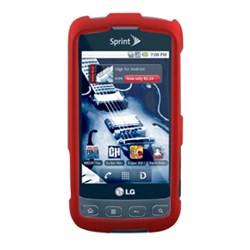 LG Compatible Naztech Premium Rubberized SnapOn Cover - Red  11191NZ