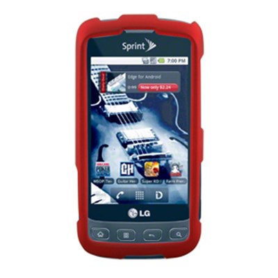 LG Compatible Naztech Premium Rubberized SnapOn Cover - Red  11191NZ