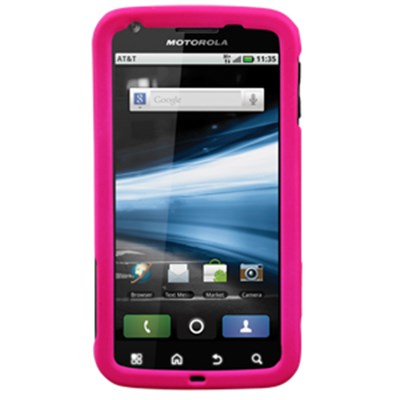 Motorola Compatible Naztech Premium Rubberized Snap-on Case - Hot Pink 11417NZ