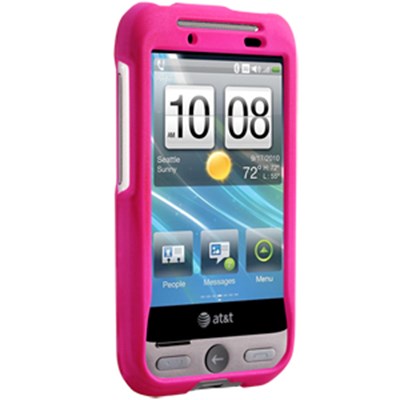 HTC Compatible Premium Rubberized SnapOn Cover - Pink 11424NZ
