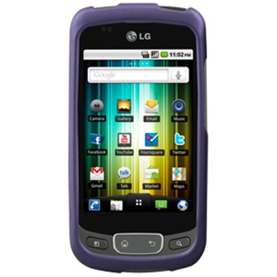LG Compatible Naztech SnapOn Rubberized Cover - Purple 11483NZ