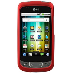 LG Comaptible Naztech SnapOn Rubberized Cover - Red 11484NZ