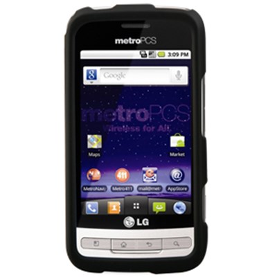 LG Compatible Naztech SnapOn Rubberized Cover - Black 11485NZ