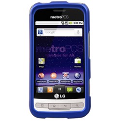 LG Compatible Naztech SnapOn Rubberized Cover - Blue 11486NZ
