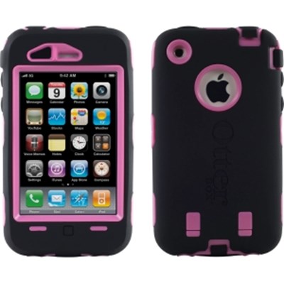 Apple Compatible Otterbox Defender Interactive Case - Black and Pink  1942-22-5