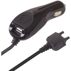 Sony Ericsson Compatible Dual Output Vehicle Power Adapter with USB Port  303431-SO