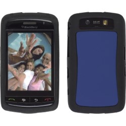 Blackberry Compatible Premium Silicone Gel- Black and Blue  306496