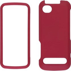 Motorola Compatible Premium Soft Touch Snap-On Case - Dark Red 329364