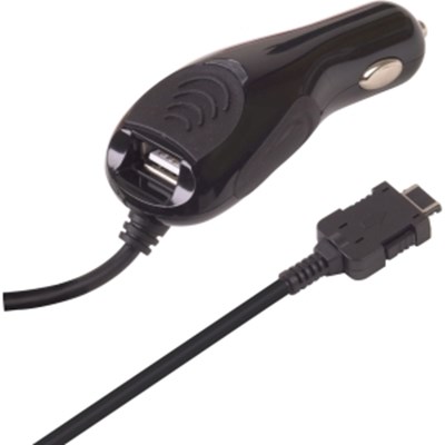 UTStarcom Compatible Dual Output Vehicle Power Adapter with USB Port 333209