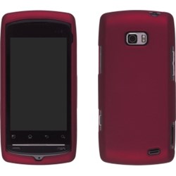 LG Compatible Premium Soft Touch Snap-On Case - Dark Red 339891