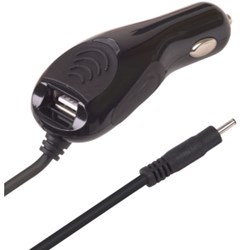 Dual Output Vehicle Power Adapter with USB Port  343485