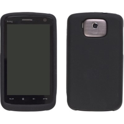 HTC Compatible Premium Silicone Gel - Black  345484