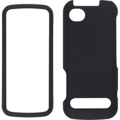 Motorola Compatible Premium Soft Touch Snap-On Case - Black 348236