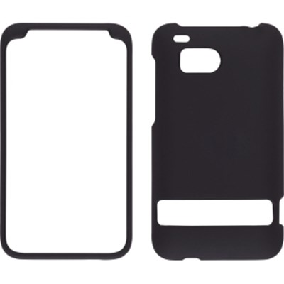 HTC Compatible Soft Touch Snap-On Case - Black 359473