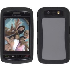 Blackberry Compatible Twoshot Silicone Gel - Black and Grey  366659