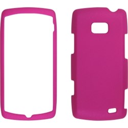 LG Compatible Soft Touch Snap-On Case - Frosted Pink 369715