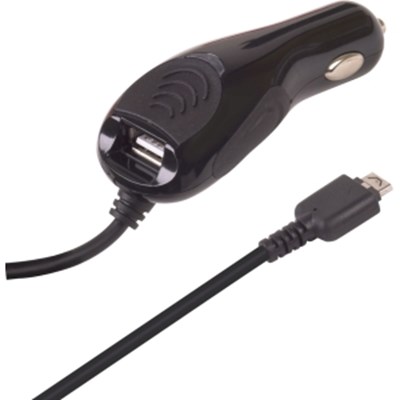 LG Compatible Dual Output Vehicle Power Adapter with USB Port  373059