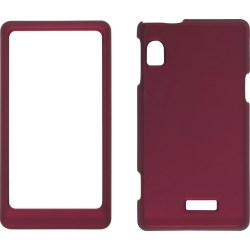 Motorola Compatible Soft Touch Snap-On Case - Red 389630
