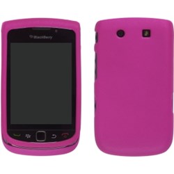 Blackberry Compatible Soft Touch Snap-On Case - Hot Pink 399361