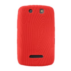 Blackberry Compatible Premium Silicone Grip Cover - Red 10050NZ