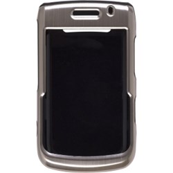 Blackberry Compatible Ventev Alumi SNAP Case- Nickel and  Black  377310