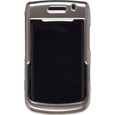 Blackberry Compatible Ventev Alumi SNAP Case- Nickel and  Black  377310