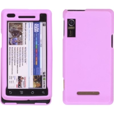 Motorola Compatible Premium Rubberized Snap-On Case - Pink   347501