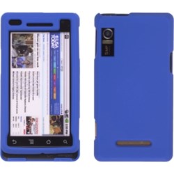 Motorola Compatible Rubberized Snap-On Case - Blue -   387286
