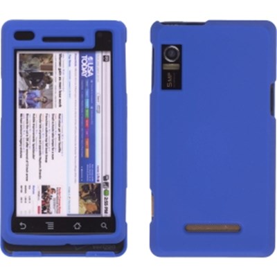 Motorola Compatible Rubberized Snap-On Case - Blue -   387286