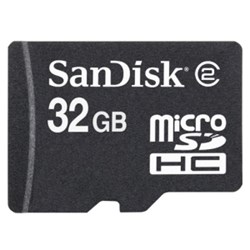 32GB MicroSDHC with SD Adapter  SDSDQ-032G-A11M