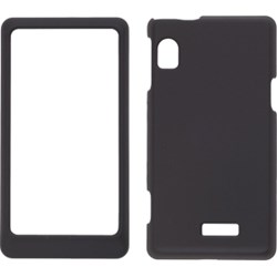 Motorola Compatible Soft Touch Snap-On Case - Black 339362