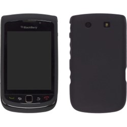 Blackberry Compatible Soft Touch Snap-On Case - Black 399841