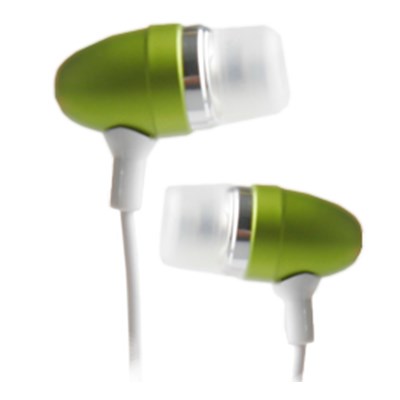 Handsfree 3.5mm Stereo Soft Gel Headset - Green 9991NZ
