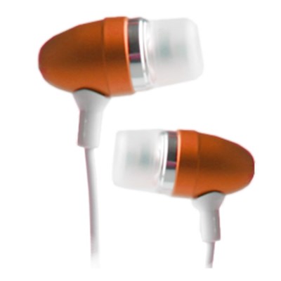 Handsfree 3.5mm Stereo Soft Gel Headset - Orange 9992NZ