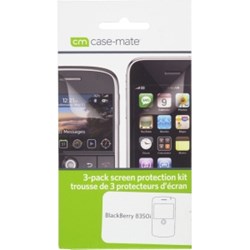 Blackberry Compatible Case Mate Screen Protector  BB8350SP-3PK-BL