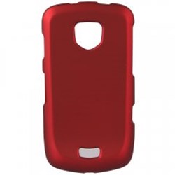 Samsung Compatible Rubberized Protective Cover - Red  CHARGERUBRD