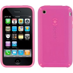 Apple Compatible Speck CandyShell Case - Pink and Pink  IPH3G-CNDY-PKPK
