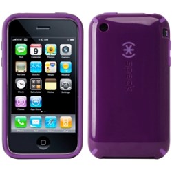Apple Compatible Speck CandyShell Case - Purple and Purple  IPH3G-CNDY-PUPU