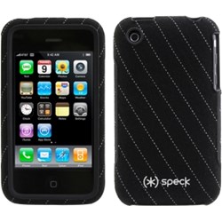 Apple Compatible Speck Fitted Hard Shell Case - Black Pinstripe  IPH3G-FTD2-PINBK