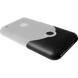 Apple Compatible Luxe Case- Frost and Black  IPHONE3GFLCLRBLK